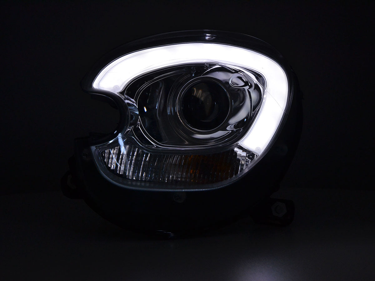 Scheinwerfer Set Xenon Daylight LED TFL-Optik Mini Countryman (R60) 10-17 chrom Scheinwerfer Set Xenon Daylight LED TFL-Optik Mini Countryman (R60) 10-17 chrom
